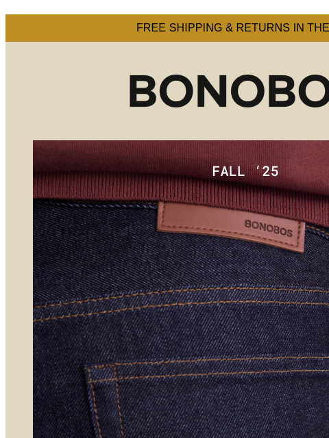 bonobos newsletter: Jeans Made to Be Worn Out
