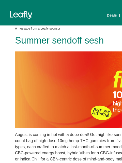 leafly newsletter: Want free gummies? 🎁