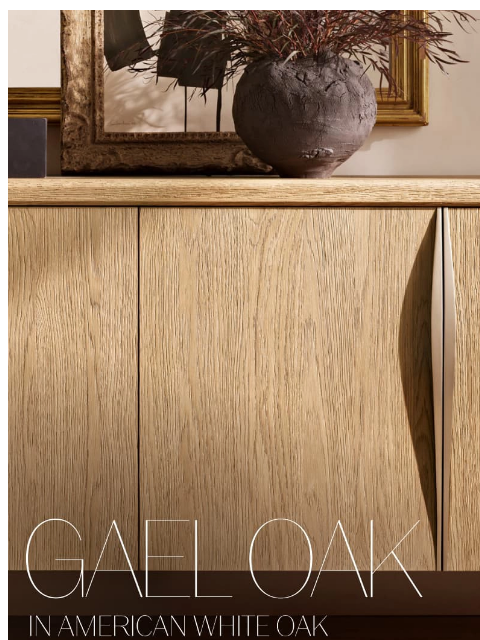 rh newsletter: The Gael Collection. Handcrafted in American White...