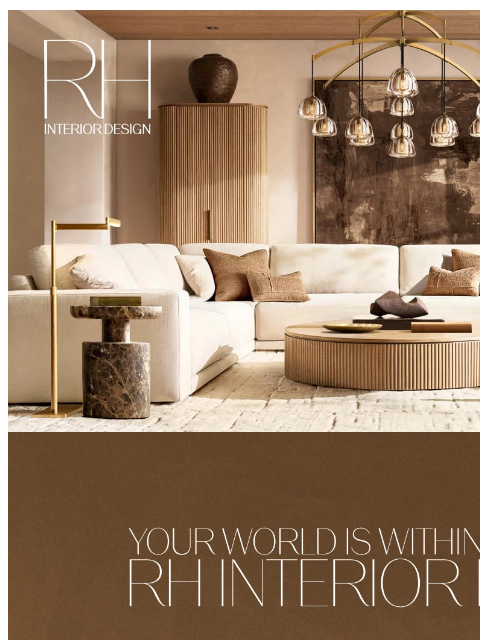rh newsletter: RH Interior Design. Extraordinary Spaces Start Her...