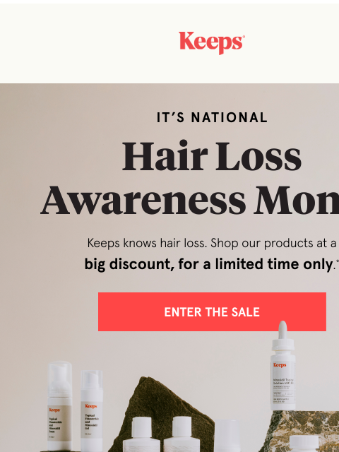 keeps newsletter: 👀 It’s National Hair Loss Awareness Month