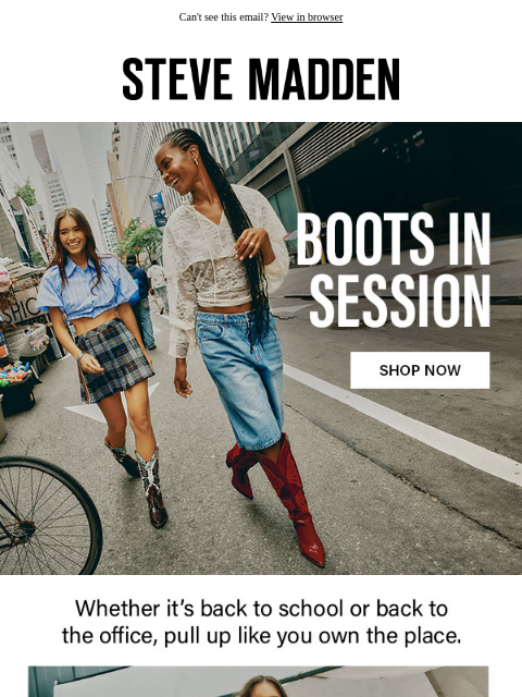 stevemadden newsletter: Back To Cool