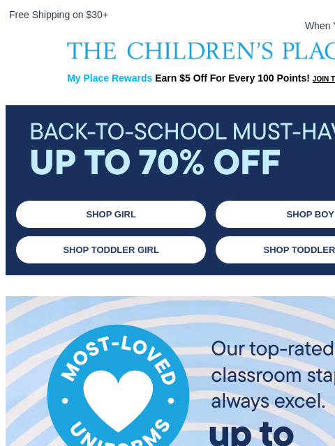childrensplace newsletter: Going FAST! 5+ Polos for $7 each 💨