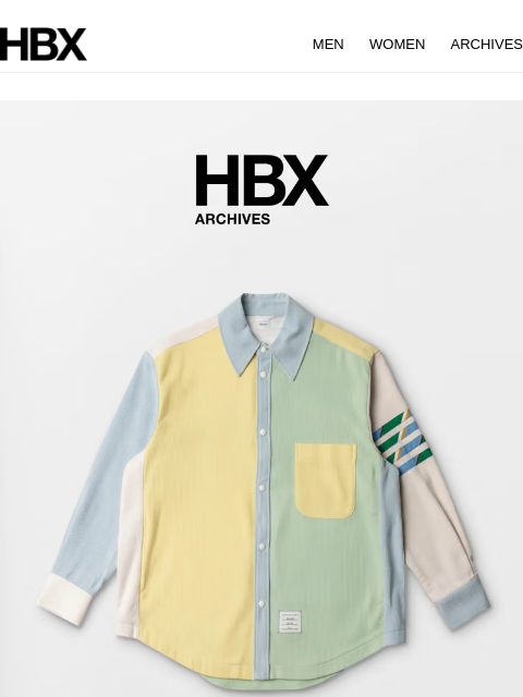hbx newsletter: HBX Archives Preview: 4 Aug/9AM EST/9PM HKT Releas...