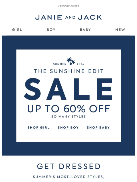 janieandjack newsletter: If you love (sale) dresses, this one's for you