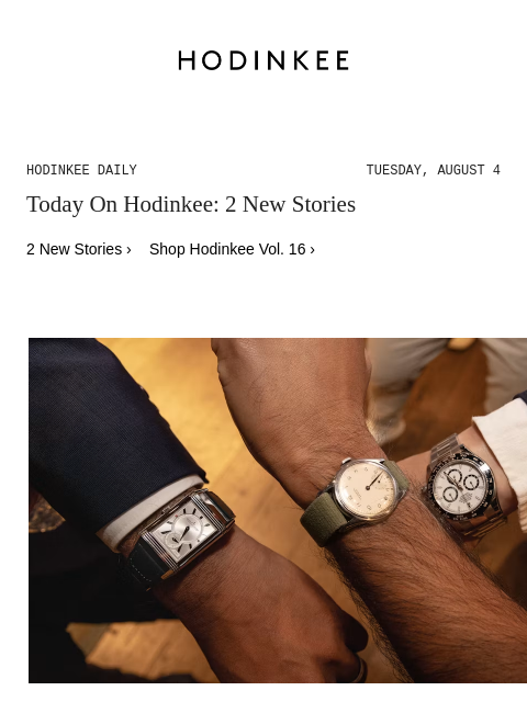 hodinkee newsletter: Hodinkee Daily | 08/04/2026