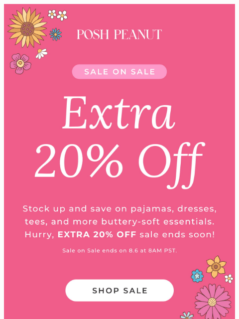 poshpeanut newsletter: ✨ Sale on Sale Ends Soon!