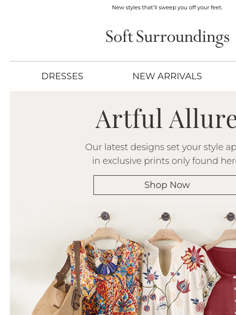 softsurroundings newsletter: Prints with Presence