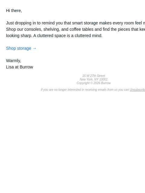 burrow newsletter: Psst your space could work a lot harder