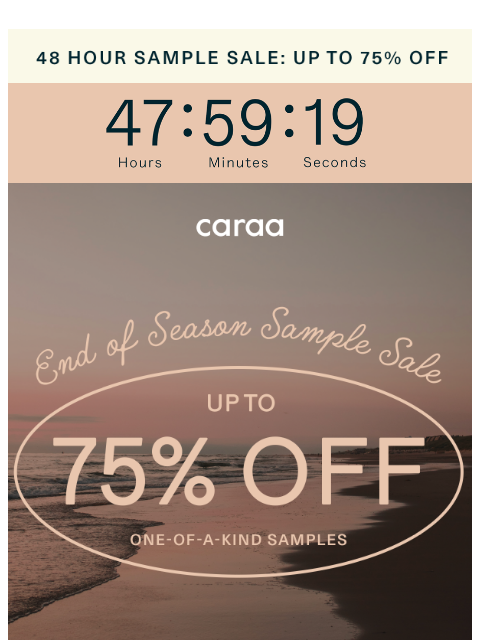 caraa newsletter: The 48-Hour Sample Sale