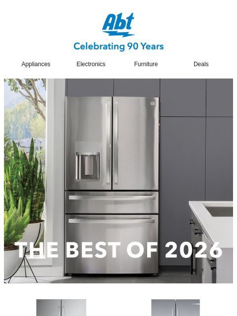 abt newsletter: Best of 2026: Appliances, Vacuums & More
