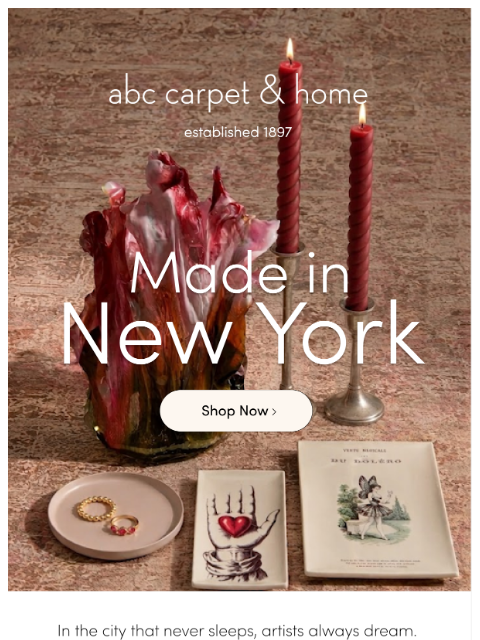abchome newsletter: Made in New York Edit