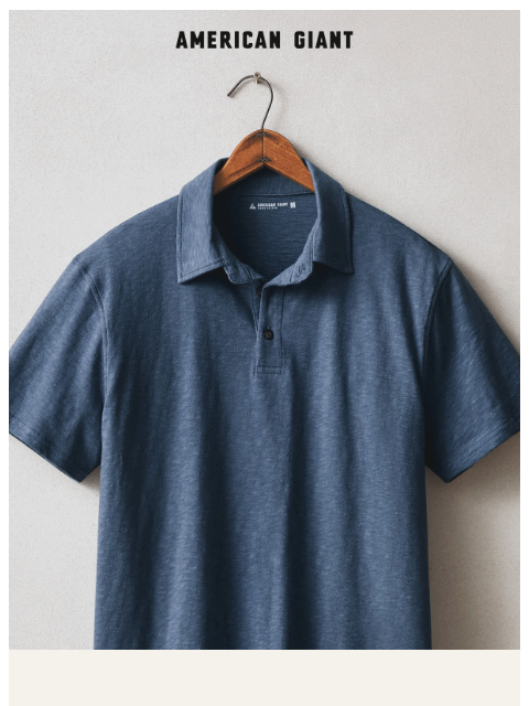 american-giant newsletter: New Colors in The Premium Slub Polo