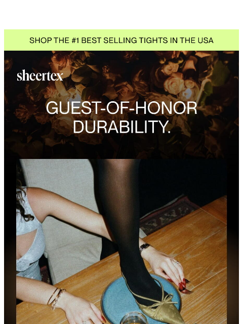 sheertex newsletter: You have three weddings this month.