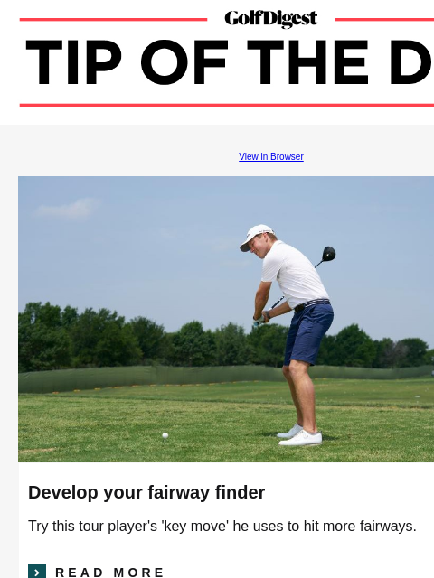 Scottie Scheffler breaks down his approach to reading break and controlling speed on the greens GolfDigest View in Browser Ben Griffin Develop your fairway finder Try this tour player's 'key