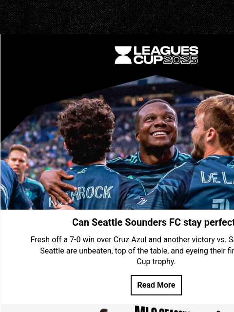 mlssoccer newsletter: Seattle Sounders FC roll, Inter Miami CF rally, Ma...
