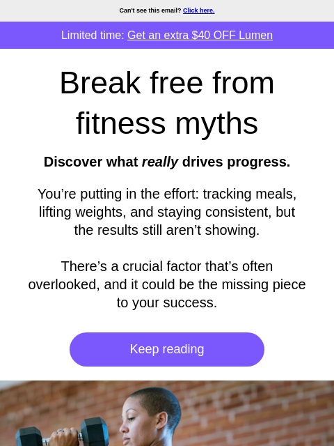 lumen newsletter: The inside scoop for a stronger, fitter body