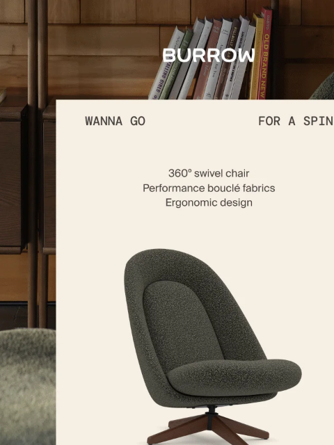 burrow newsletter: Our new spin on lounging