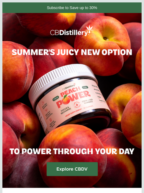 thecbdistillery newsletter: Sweet and juicy