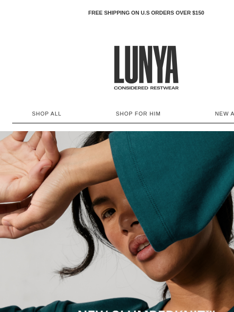 lunya newsletter: NEW SLUMBERKNIT™. THE SOFTEST THING THIS SEASON.