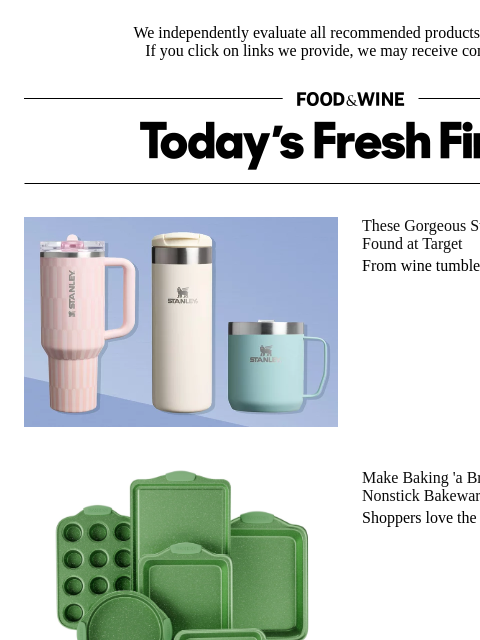 foodandwine newsletter: Now $25: This Bakeware Set Makes Whipping Up Desse...
