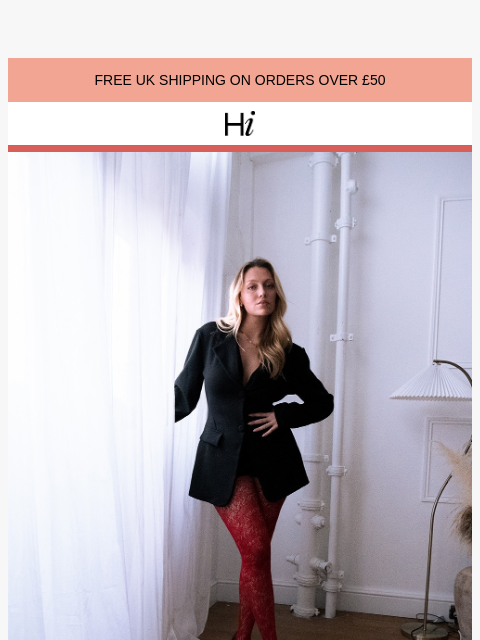 heist-studios newsletter: 20% off statement tights