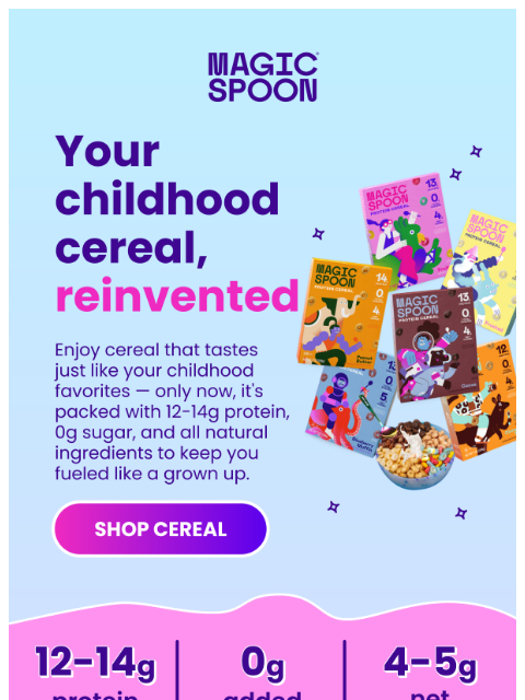 magicspoon newsletter: Cereal that tastes like your childhood 🥣