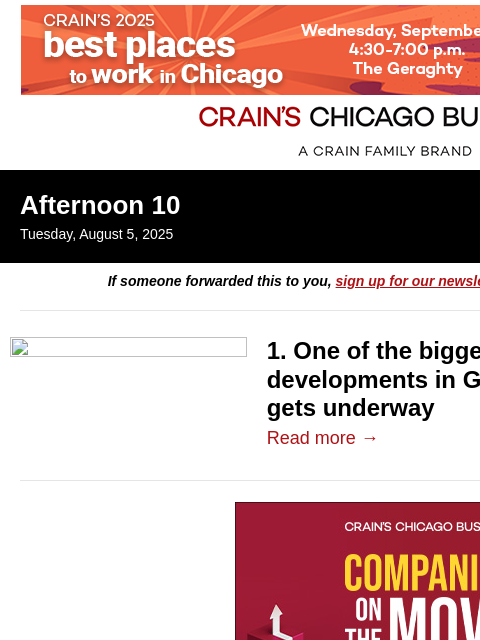 crainalerts newsletter: New Glenview neighborhood underway