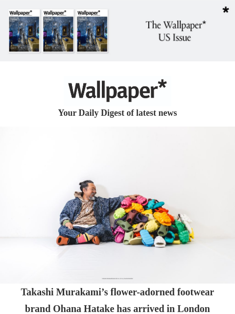 futureplc newsletter: Takashi Murakami’s flowery footwear
