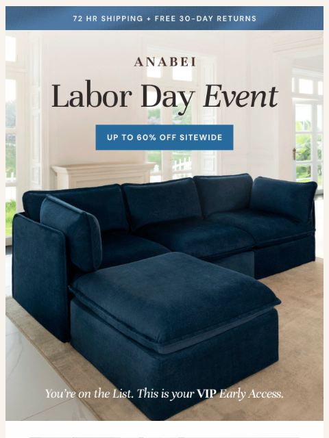 anabei newsletter: For our VIPs only
