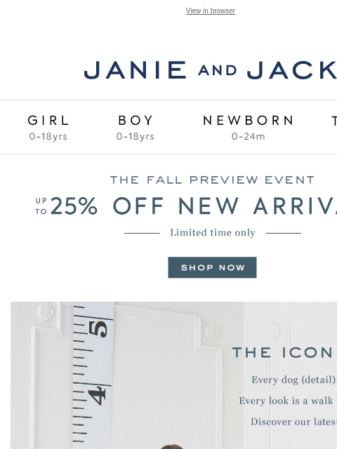 janieandjack newsletter: Our new arrivals for her? Call it puppy love...