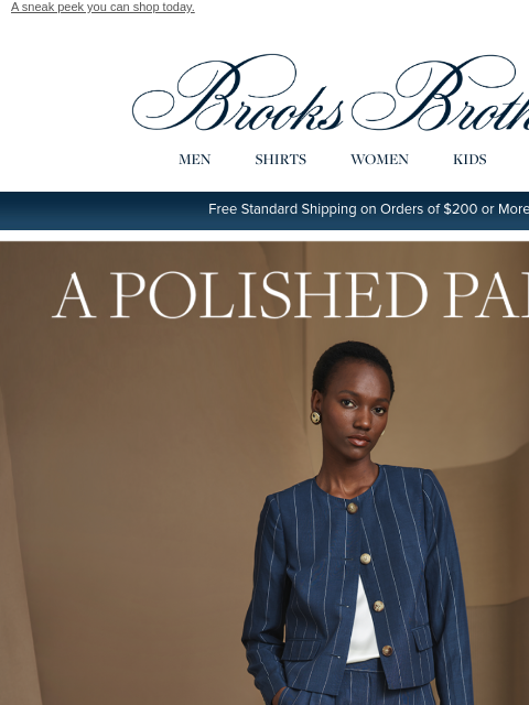 brooksbrothers newsletter: The pre-fall chic co-ord: get the look