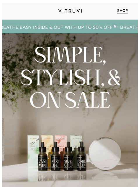 vitruvi newsletter: Scenting (And Savings!) Made Easy 😌