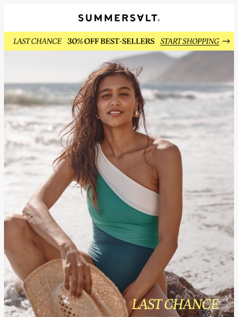 summersalt newsletter: FINAL DAY: 30% Off Top Styles ⌛️
