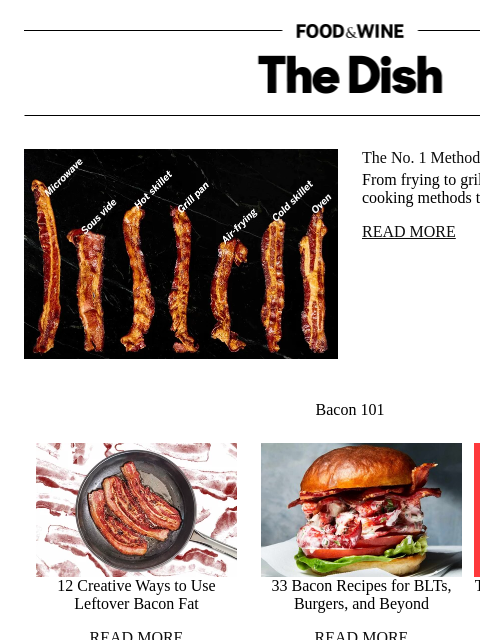 foodandwine newsletter: The No. 1 Method for Crispy Bacon Every Time