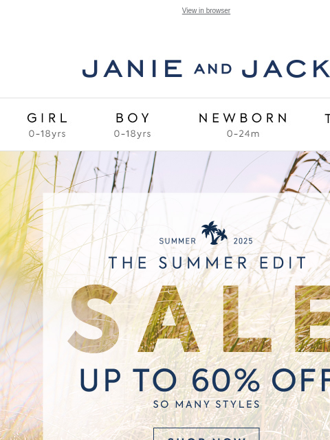janieandjack newsletter: Must-see sale picks for summer...