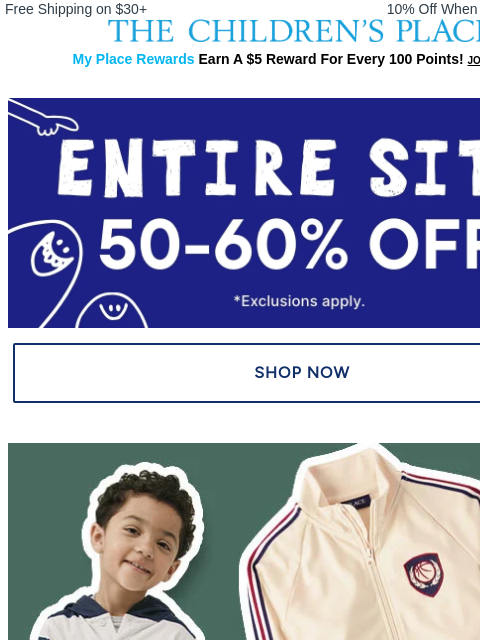 childrensplace newsletter: Fresh Drop: Sporty Meets Preppy 🧢