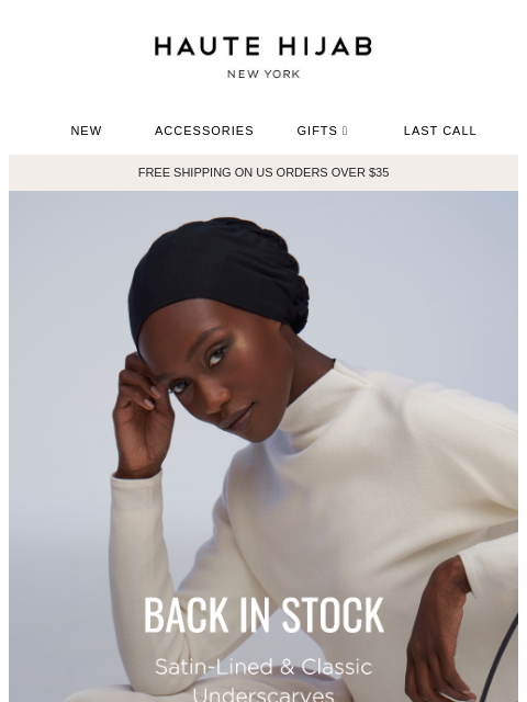 hautehijab newsletter: 🎉 They're back! Your favorite underscarves are re...