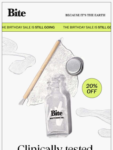 bitetoothpastebits newsletter: 91% said this about our Whitening Gel.