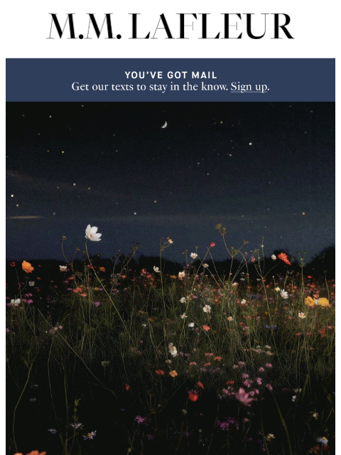 mmlafleur newsletter: Florals? For fall? Groundbreaking.