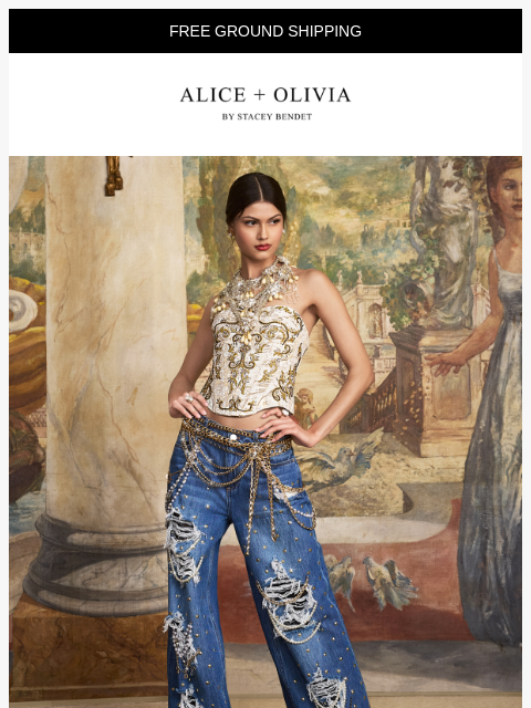 aliceandolivia newsletter: The Jean Drop 💙 it's couture...