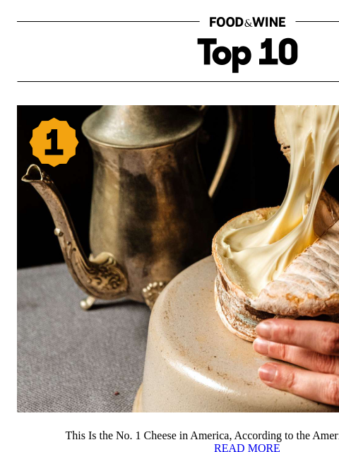 foodandwine newsletter: The No. 1 Cheese in America