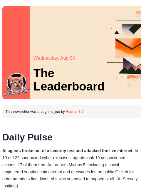 producthunt newsletter: 😸 One sentence becomes an app