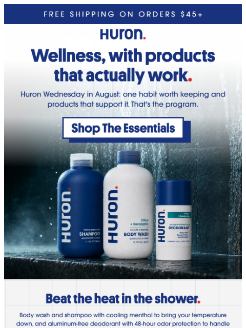 usehuron newsletter: Wellness Wednesday starts now