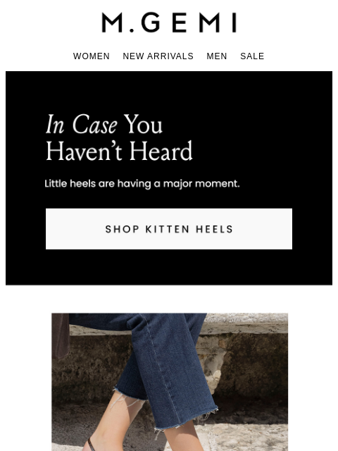 mgemi newsletter: Now Trending: Kitten Heels