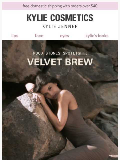 kyliecosmetics newsletter: inside velvet brew 🤎