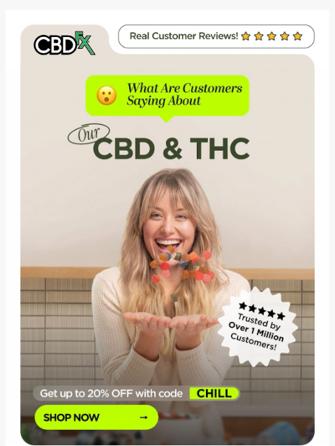 cbdfx newsletter: See what customers like YOU are saying about CBDfx...