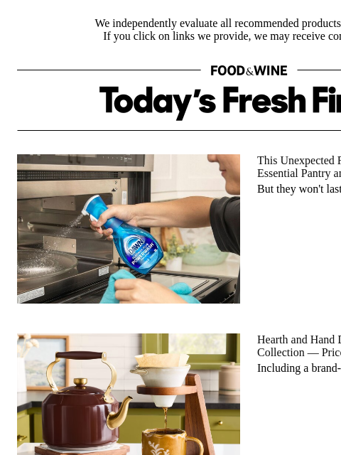 foodandwine newsletter: From $4: Hearth and Hand Dropped Its Fall Kitchen ...