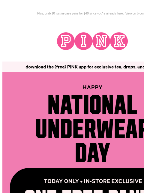 vspink newsletter: FREE Panty 🩲 FREE Panty 🩲 FREE Panty