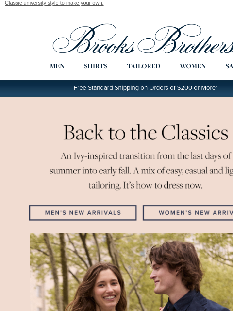 brooksbrothers newsletter: New Arrivals: August edition